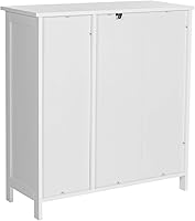 Vista 7 de VASAGLE Floor Storage Cabinet with Drawer, Freestanding Cabinet with Doors, 3 Open Compartments, Adjustable Shelves, 11.8 x 29.5 x 31.5 Inches, for