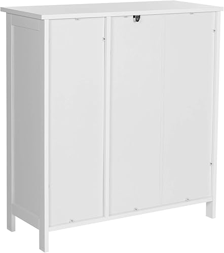 Miniatura 7 de VASAGLE Floor Storage Cabinet with Drawer, Freestanding Cabinet with Doors, 3 Open Compartments, Adjustable Shelves, 11.8 x 29.5 x 31.5 Inches, for