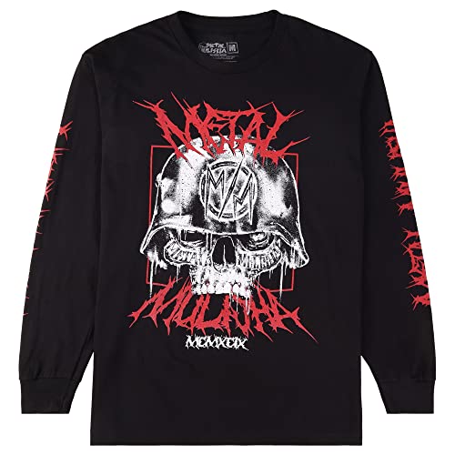 Metal Mulisha Mens Head Banger Long Sleeve T-Shirt, Black, 2X-Large