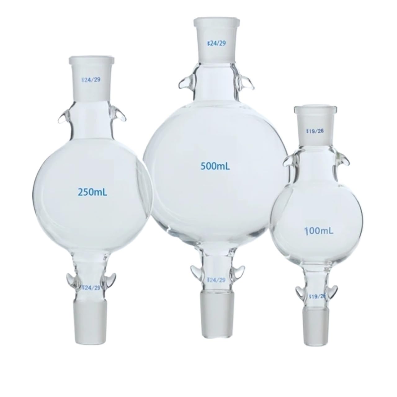 Bola de almacenamiento de columna de cromatografía, bola de cojín de depósito solvente de cromatografía de vidrio de laboratorio de 50ml a 2000ml, 1 Uds.(500ml 29x29)