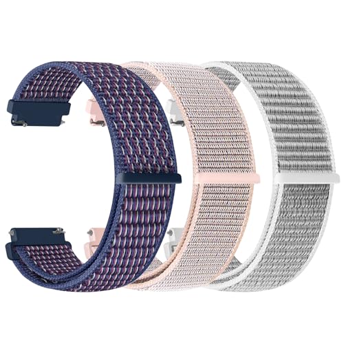 YCHDDER 19mm Nylon Armband für GRV FC1/FC5/Willful/YAMAY/Letsfit/LETSCOM/TEMINICE/LIFEBEE/Lintelek/GRDE/ ID205 ID205L ID205G ID205S ID205U//Veryfitpro ID205L/Blackview/UMIDIGI/Anbes/Casio