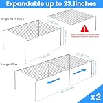 Tomorotec Spice Rack Cabinet Organizer, Expandable Steel, Kitchen, Silver - Image 3
