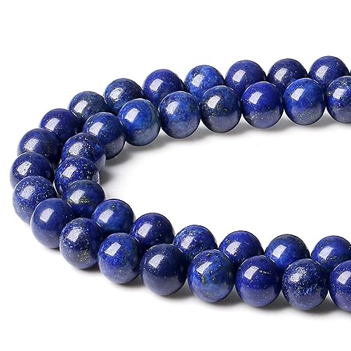 Laidanla 100 Lapis Lazuli 8Mm Natural Stone Beads Round Loose Gemstone Stone Beads thumb #1
