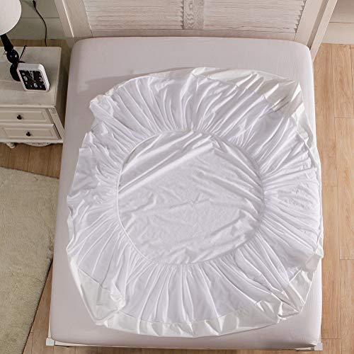 Protector de colchón king size impermeable M-bestl transpirable con bolsillo profundo 7