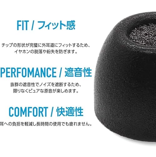 Complyコンプライ TW-200-C イヤーピース Mサイズ 1ペア 遮音性 フィット感 脱落防止 HC35-42352-01 M