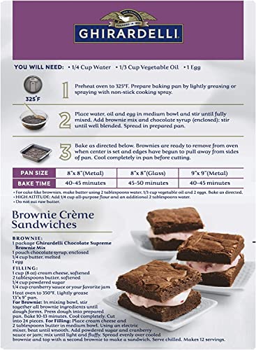 Image of Ghirardelli Chocolate Supreme Brownie Mix, 18.75 Oz