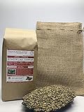 5 Pounds – African - Ethiopia Harrar - Unroasted Arabica Green Coffee Beans – Varietal Ethiopian Heirloom – Drying/Milling Process – Natural/Sun-Dried On Raised Beds – Hand Sorted – Include Burlap Bag