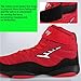 DAMANDO Women's Boxing Shoes, Lace-Up Fashion Wrestling Shoes for Female Wear-Resistant Squat Weightlifting Shoes,Red,7