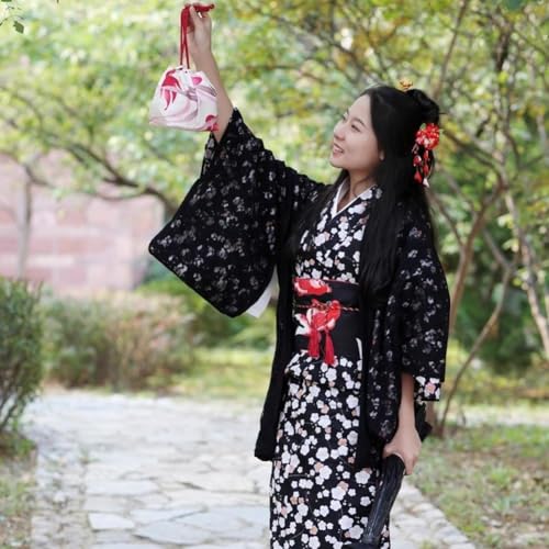 Kimono de encaje para mujer y cárdigan japonés de playa 7