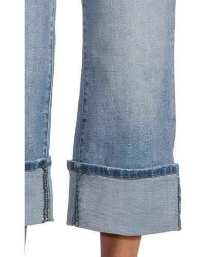 KUT from the Kloth Women's Petite Sienna High Rise Straight Leg-roll Up 5"4