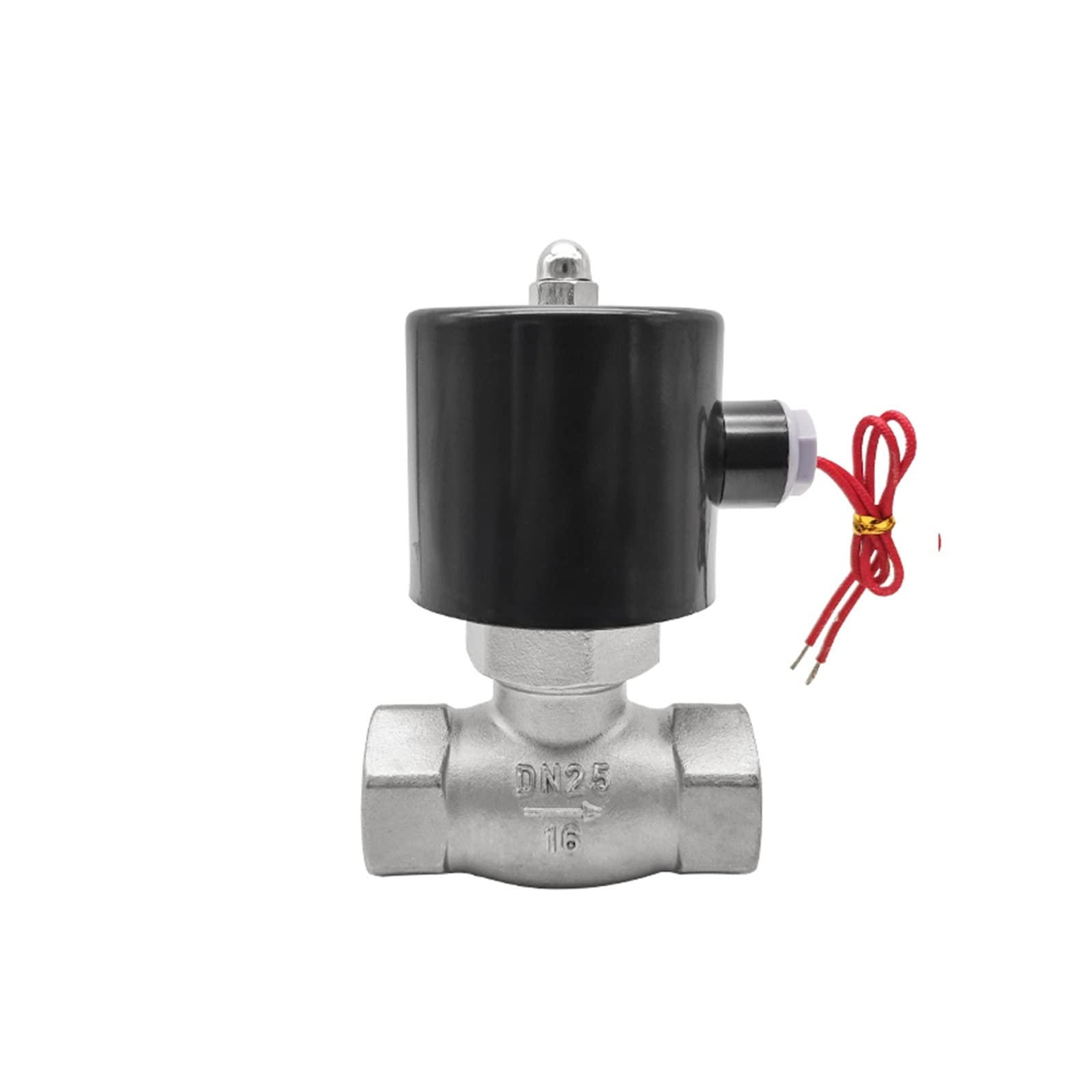 TREDSWQCV 1" Stainless Steel Steam Solenoid Valve Normally Closed 24V 12V 220V 110V(24VDC)