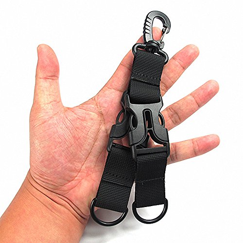 Fivela de fita de nylon, Andoer Clipes de tiras molle para exteriores Fivela de fita de nylon Fivela