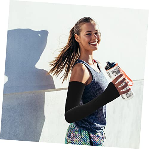 GALPADA 5 Pares Mangas De Seda De Gelo Mangas De Resfriamento Do Sol Capa De Braço Manga De Escudo D