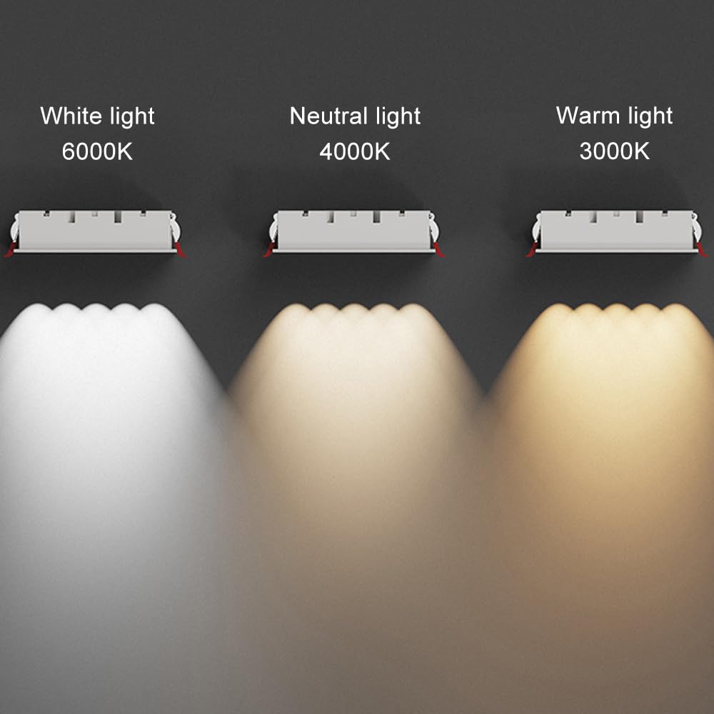 Faretti da incasso, faretti da soffitto, faretti da soffitto a LED, faretti da incasso lineari, faretti da soffitto a filo, faretti direzionali da 10 W, apparecchi di illuminazione da soffitto lineari