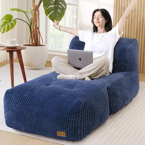 Big Bean Bag Chair for Adults, 66.9"x31.5" Lounger Large Bean Bag...