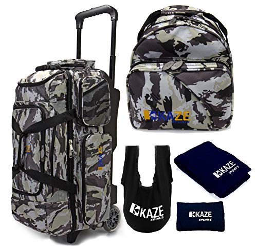KAZE SPORTS 3 Ball Bowling Roller (White Camo Package)