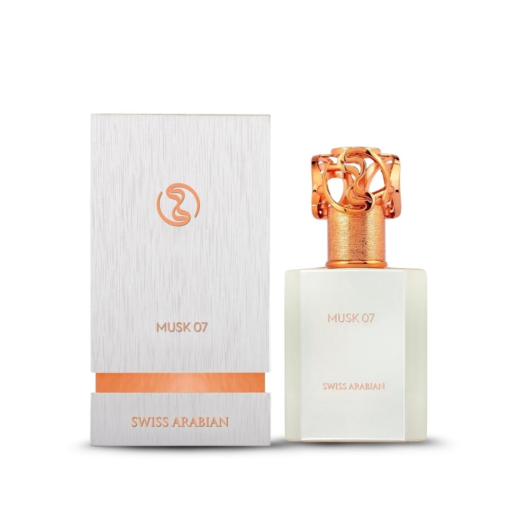 Swiss Arabian Musk 07 Eau De Parfum Unisex 50ML – Un Mélange Luxueux De Grenade, De Cassis et de Notes Florales – Parfum Élégamment Intemporel