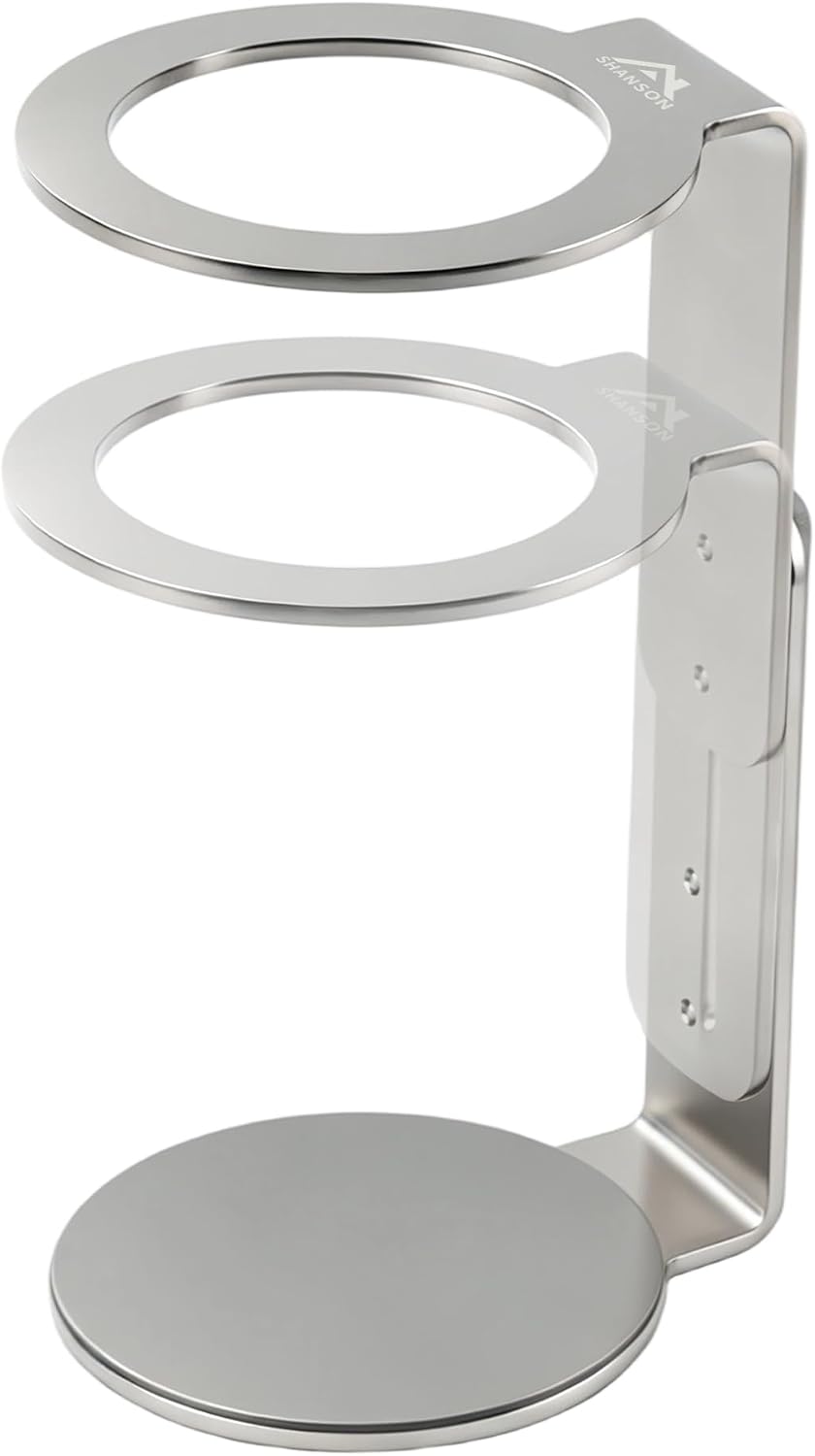 ShanSon Adjustable Coffee Maker Stand,Height Adjustable Espresso Machine & Pour Over Coffee Stand with Non‑Slip Pad, Stainless Steel Tool for Home, Office, Travel, Camping