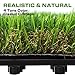 XLX TURF Interlocking Artificial Grass Turf Tiles, Thick Realistic Fake Grass Mat for Dogs, Patio, Indoor Outdoor Decor, 12