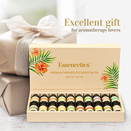 Essential Oils Gift Set For Diffuser Humidifier Aromatherapy Skin Care Massage Candle Soap Making Pure Essential Oils Gift Set 20 * 10 Ml Fragrance Oils #TOP6