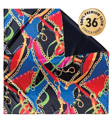 Evolve Reversible Satin Square Scarf4