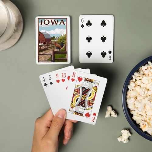 Baraja de Poker Iowa Barnyard Scene 52 Cartas miniatura 2