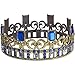 Party City Descendants 3 Audrey Crown for Children, One Size, Gold Tiara with Blue Gemstones and Clear Rhinestones