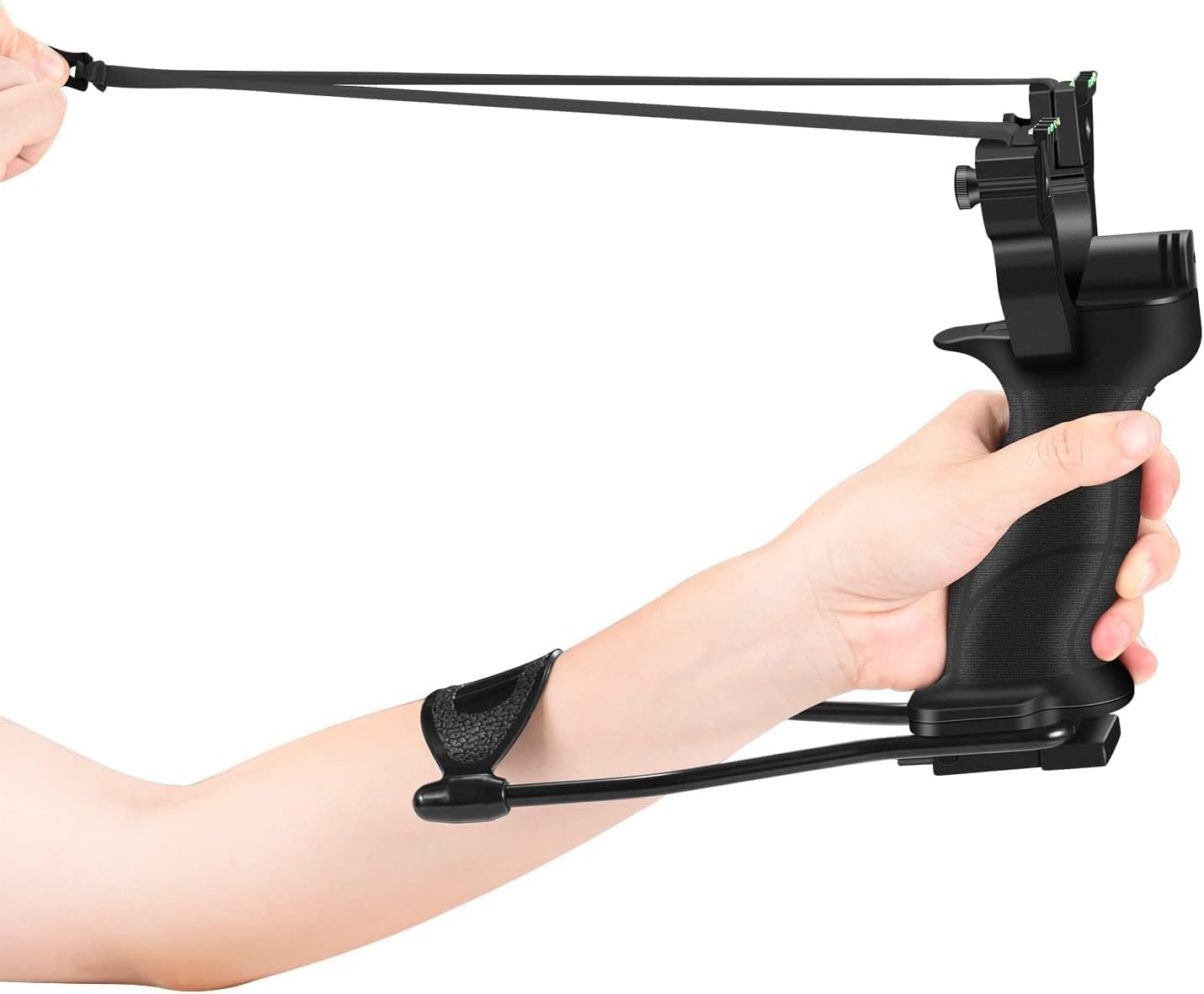 ProotorSlingshots for Adults，Wrist rocktSling Shot for Adults Huntingwithlaser,Professional Slingshots for Adult,Shooting Practice and Fans of Wrist Slingshot (BLACK2)