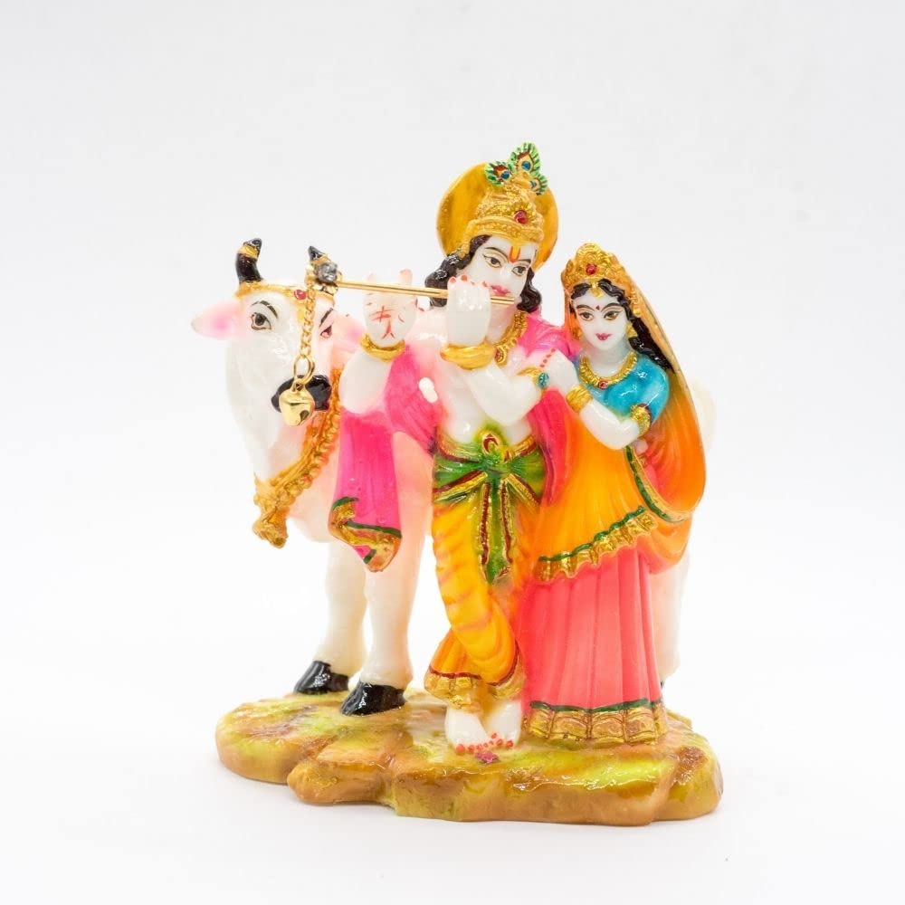 Buy Jain Arts Radha Krishna Polyresin Idol Divine Radha Krishna Idol