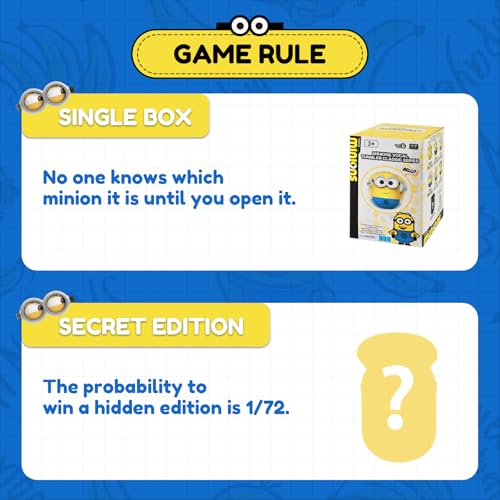 Minions EC360112 Blind Box Figures Toys, Musical Wobbler Toys, Cute Tumbler Wobbler Toys To All Ages, Action Figures Tumbler Toys thumb #1