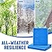 GliCraft 2 Pack 10 x 20 ft 5.5 Mil Large Tarps Heavy Duty Waterproof Tarp Multi Purpose Tent Cover for Home Boats Cars Camping Patio Furniture Roof Emergency Rain Protective Cover, Blue