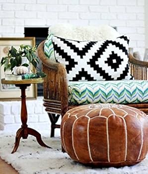 モロッコ プフ ダークブラウン Amazon.co.jp: [Suzzy] プフ(小) モロッコ クッション (ダーク