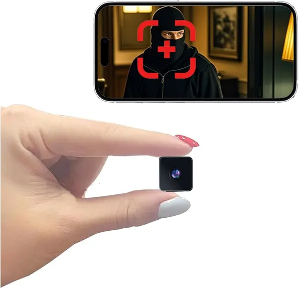 Spy Camera Hidden Camera WiFi,HD1080P Wireless Mini Camera, Small Motion Detection Camera, Night Vision Cameras for Home Security