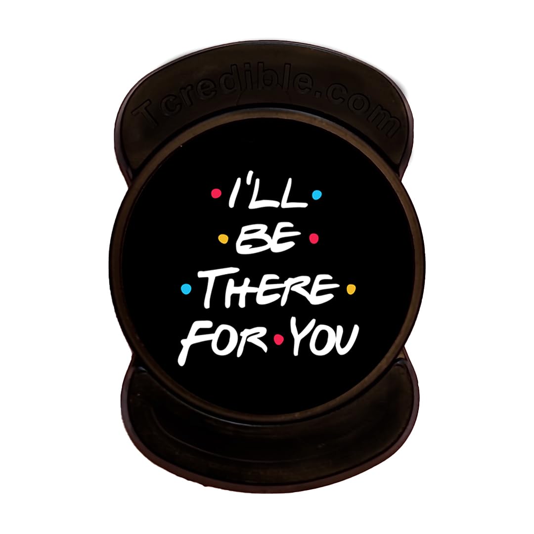 Gosmartkart® Adjustable, Comfortable, Foldable, Durable and Thinnest Pocket Size Printed Mobile Grip Stand Phone Holder Mobile Accessories Compatible with All Smartphones & Tablets - Friends Quotes