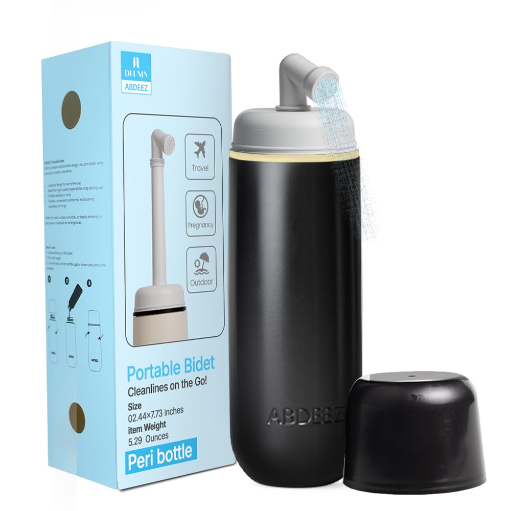Portable Bidet for Travel Toilet Hygiene Handheld Peri Bottle for Women Men 12 84oz 380ml Leakproof Collapsible Expandable