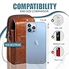 Hengwin Sac Bandoulière Homme, Pochette Telephone Portable, Sacoche Ceinture Téléphone, Petit Sac a Main, Etui Ceinture Telephone (avec Une Sangle d'Épaule Et des Attaches De Ceinture) #1