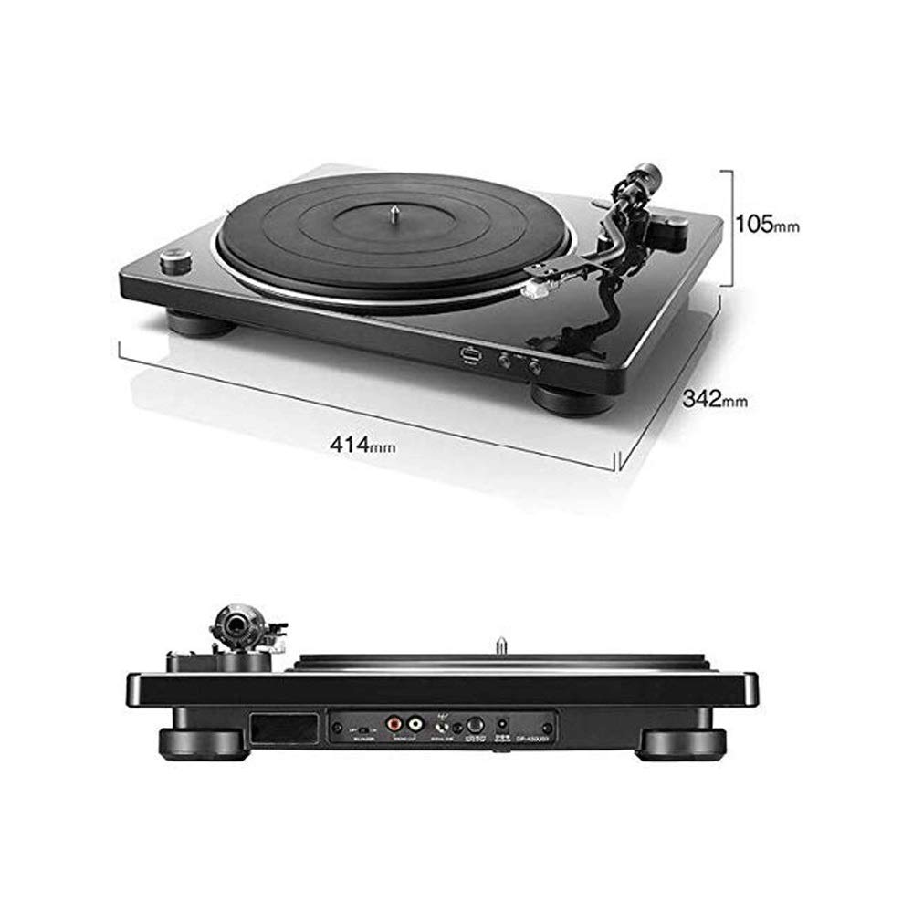 Boîte Musique Tourne-Disque Vinyle vers Haut-parleurs USB Platine Vinyle entraînement par Courroie numérique-pour décoration Maison Divertissement