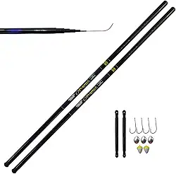 Albatroz Vara Telescópica Aramis, 2,70m, 22% Carbono, Kit com 2 Varas e Acessórios