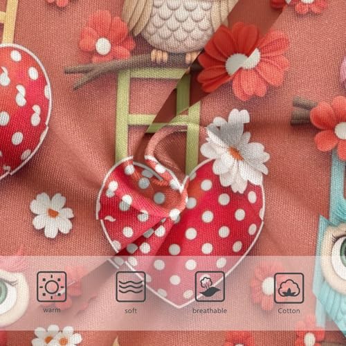 Toddler Panties, Colorful Owls Cotton Girls Underwear, 2–8 Years3