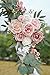 PONATIA Small Wedding Arch Flowers (Pack of 2), Artificial Dusty Rose Flowers for Wedding Welcome Signs Decorations and Arch Flower For Wedding Ceremony Reception (Dusty Rose & Blush)