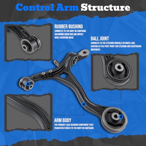 Bras de commande de suspension avant avec rotule K500081 pour Honda Accord 2.4 3.5 et Acura TSX - 3