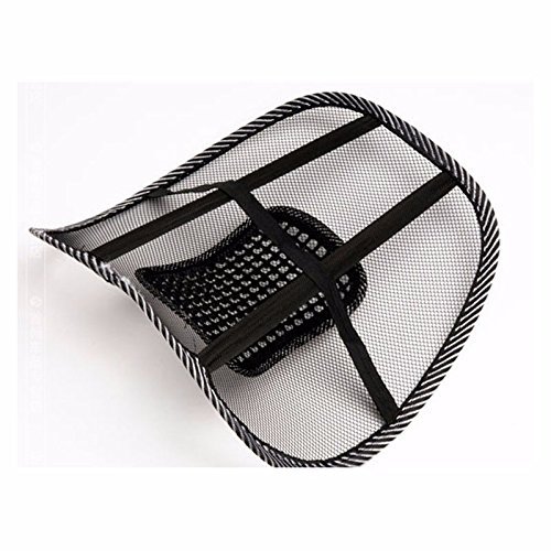 BSBDA Car Seat Chair Cushion Lumbar Back Support for Car Seat Chair Office Massage Mesh Ventilate Pain Relief Cushion Pad