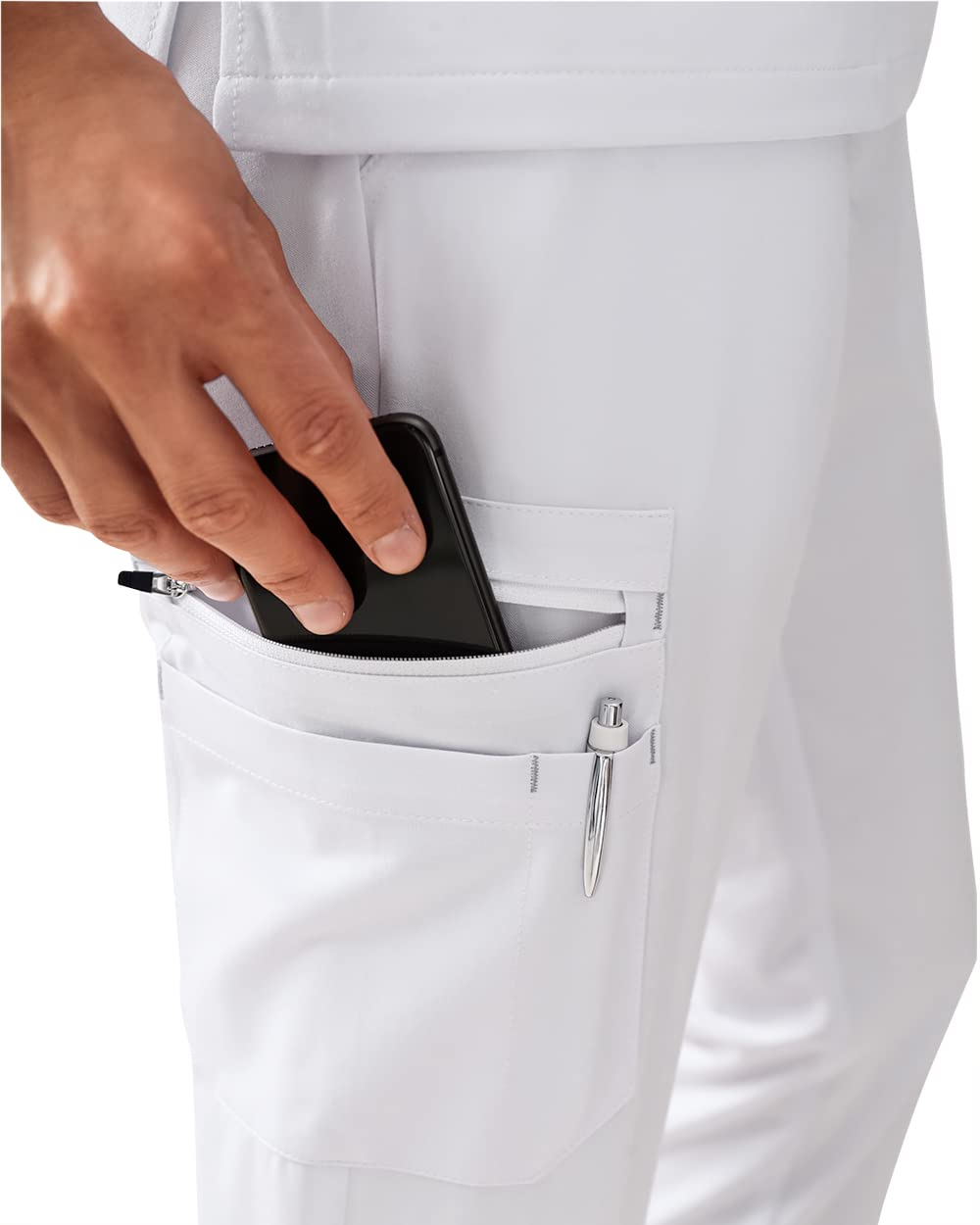 CLINIC DRESS Hose Ikaere I Herren-Schlupfhose Pflegehose Arbeitsbekleidung I Bündchen Stretch Bunt I