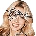 Bounzhi Masquerade Mask Rhinestone Venetian Lace Masks Fashion Party Eyemask Mask Ball Costume Accessory for Women（R） (A)