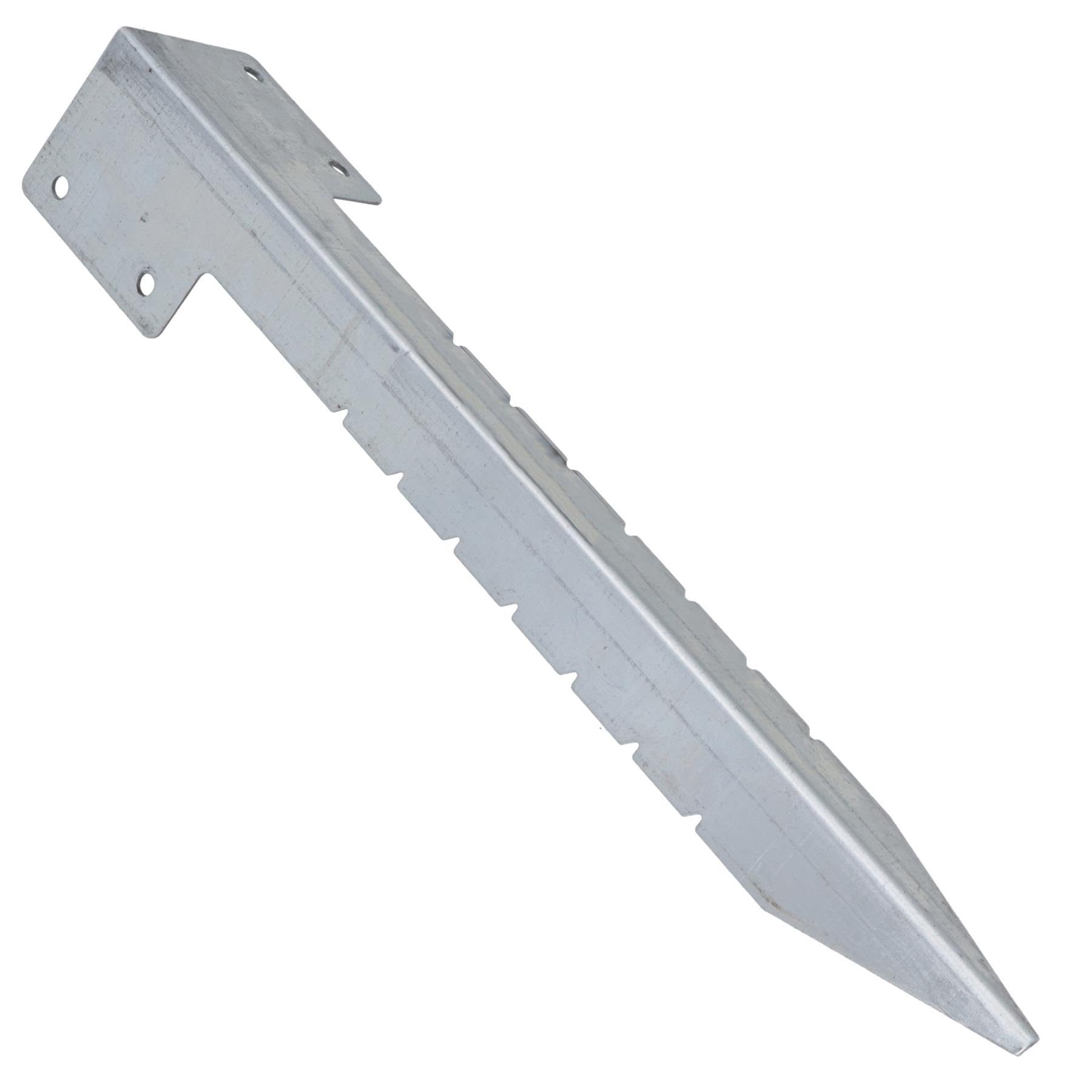 Garden Sleeper Single Corner Support Galvanised Stake Spike 440mm Long 10pc