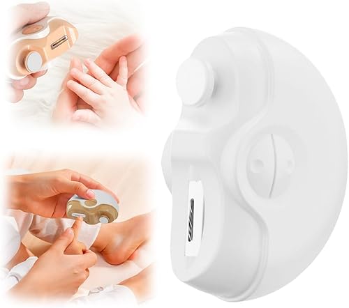 Cortaúñas eléctrico 3 en 1, cortaúñas eléctrico para personas mayores con pulido, recortador de uñas eléctrico con luz para bebés, adultos y