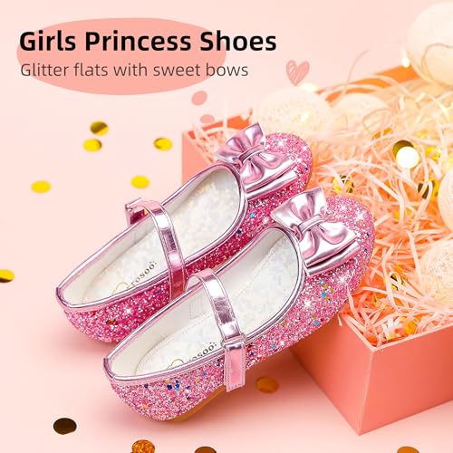 Girls Dress Shoes Princess Shoes Flower Girls Flats Party Wedding Toddler Little Big Kid4