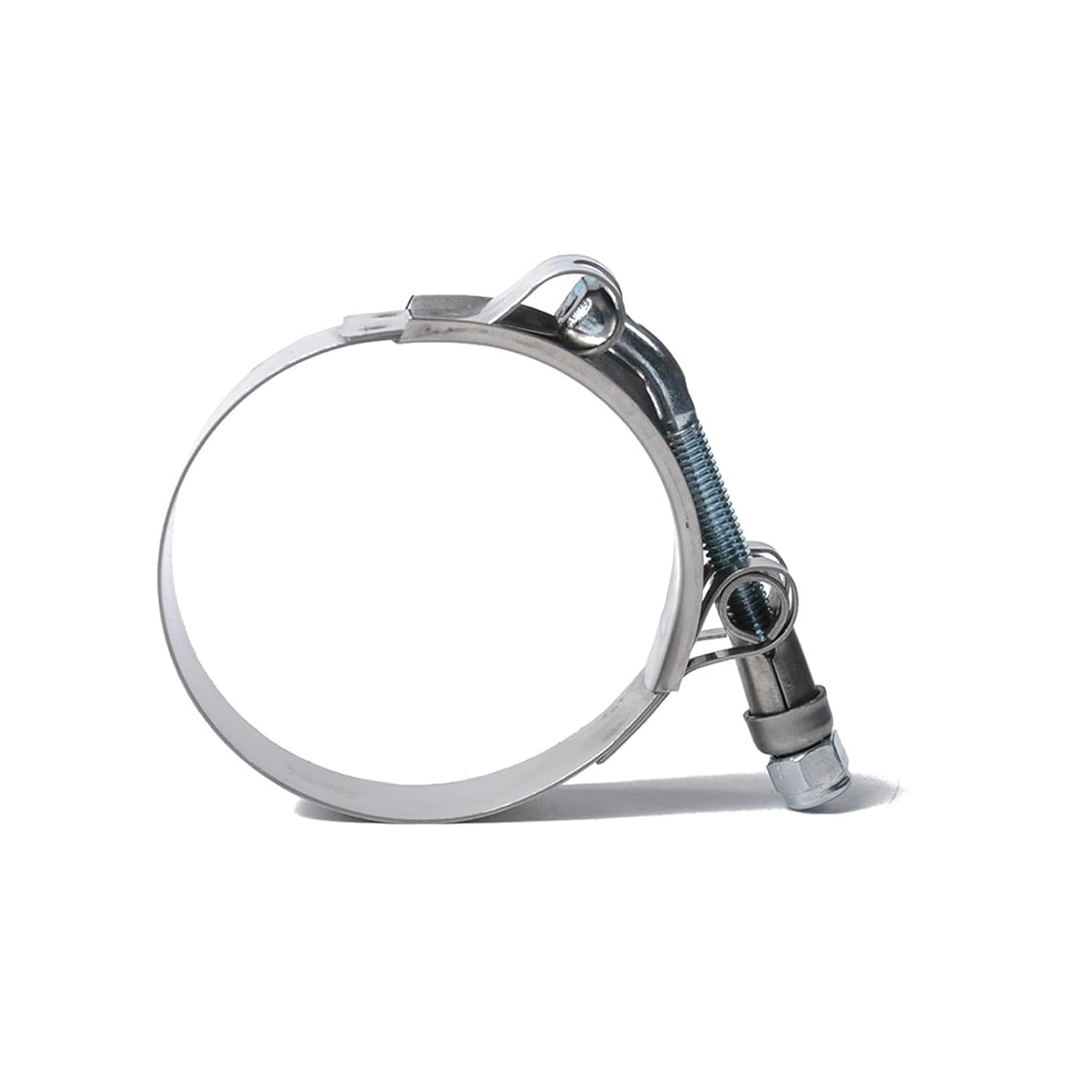 4PCS Set 57-116mm T Type Strong Hose Clamp Stainless Steel Pipe Round Clamp Ship Car Tractor Pipe Clip(Silver108 116MM)