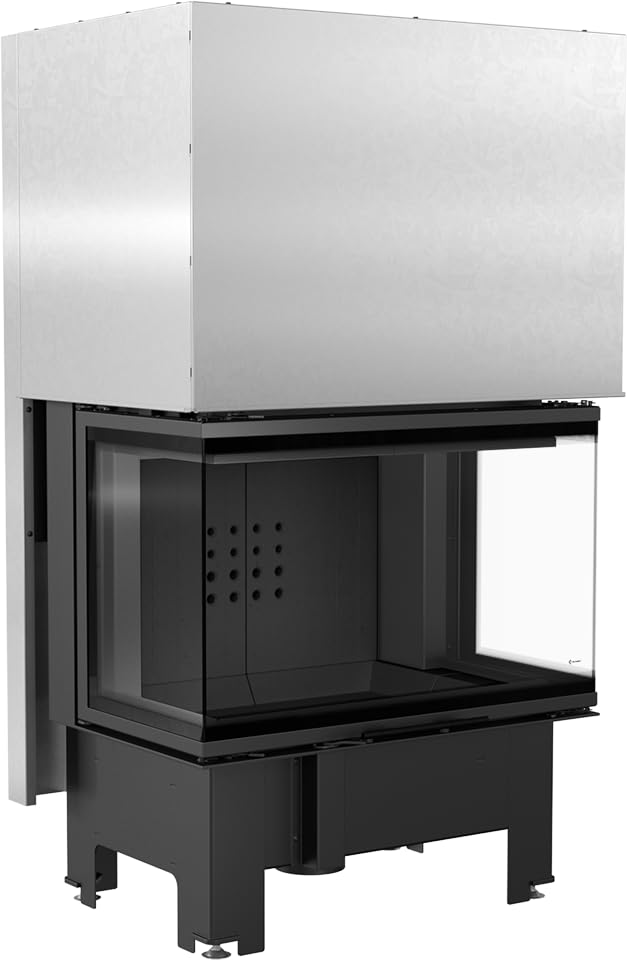 KRATKI NBC 800/400 - Chimenea (10 kW, diámetro de 200 cm, con Puerta corredera), Color Negro