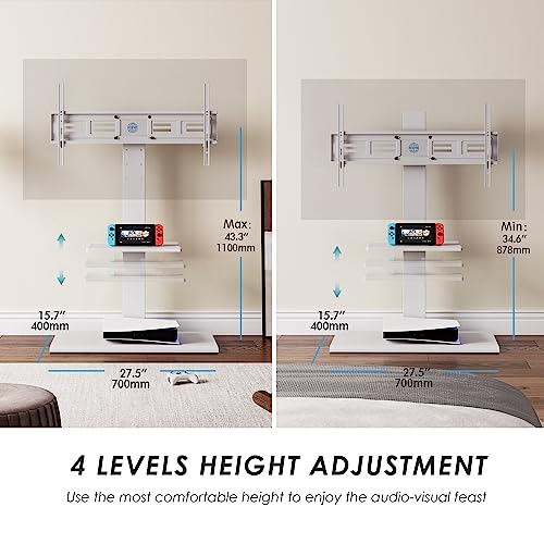 FITUEYES Universal TV Stand with Iron Base for 50-85 inch, TT208-EU - Image 5